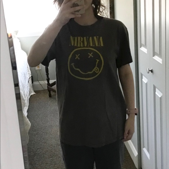 nirvana grey shirt